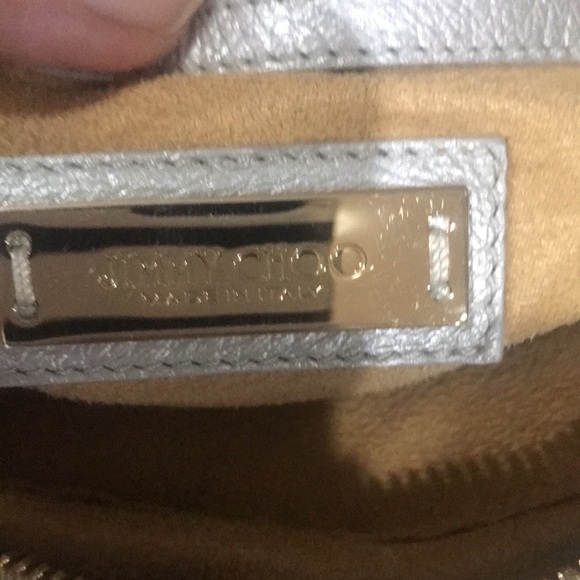 🎉HP 🎉 💖 Jimmy Choo Grained Leather Shoulder Bag - Picture 13 of 15